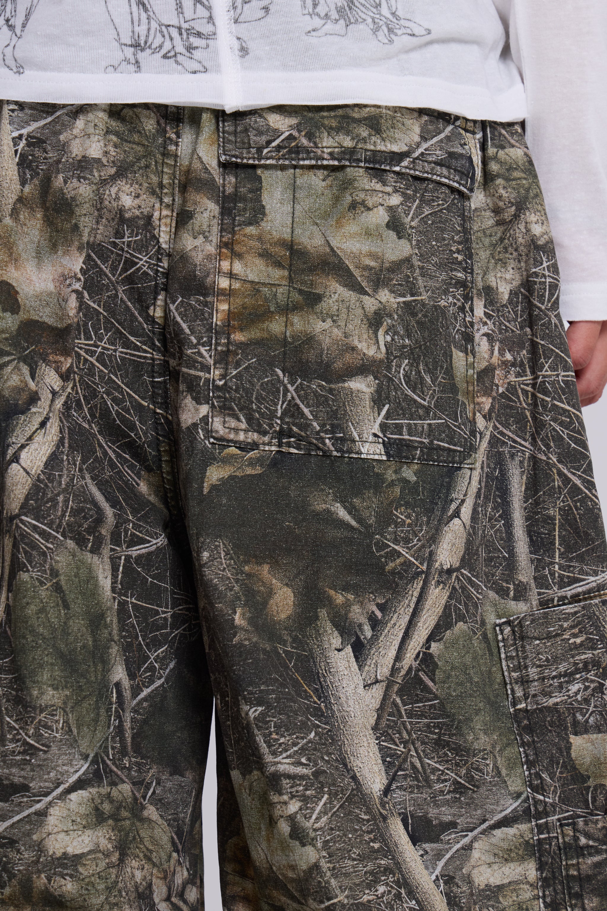 Woodland Camo Parachute Pants - Image 4