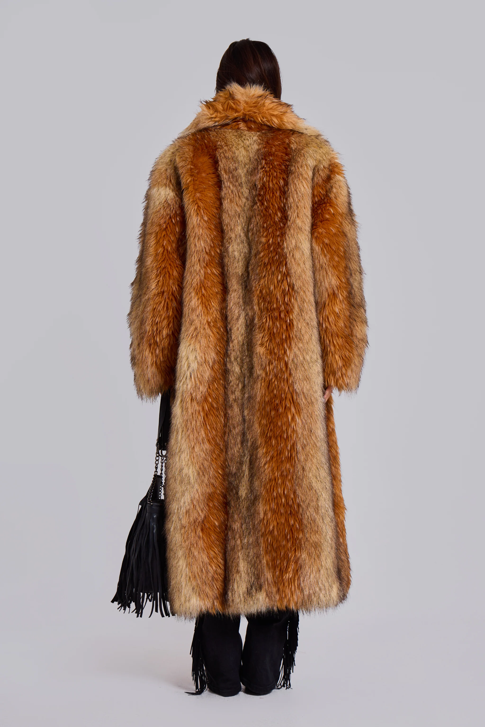 Xylia Faux Fur Maxi Coat - Image 4
